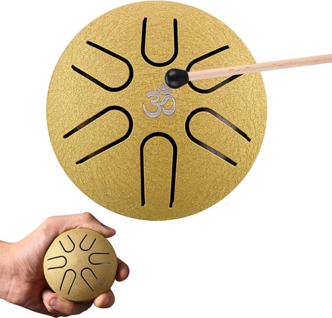 Handpan - Tongue Drum - Klankschaal - Meditatie - Goud