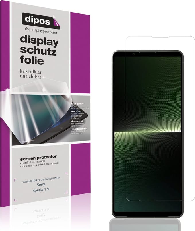 dipos – 4x Beschermfolie geschikt voor Sony Xperia 1 V | Krasbestendige & heldere Screenprotector Ultra-Thin