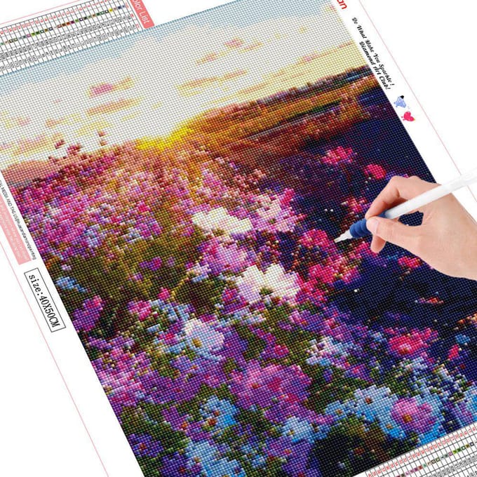 Volledige ronde diamant schilderij 5D landschap foto van strass diamant borduurwerk 20X30 brown