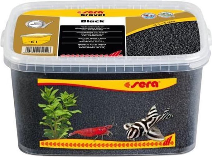 Sera Gravel Black - Inhoud: 6 liter - Aquarium grind bodem