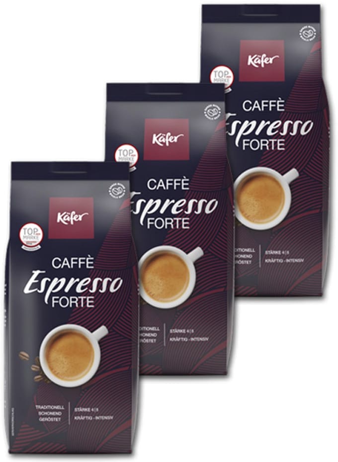 Käfer Caffè Espresso Forte - koffiebonen - 3 x 1 kilo