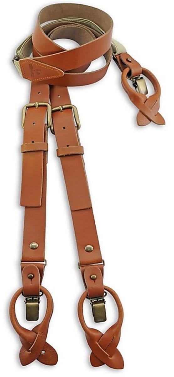 Sir Redman - Bretels - WORK bretels cognac leder - cognac
