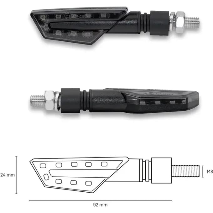 LED knipperlichten motor Taac FR03