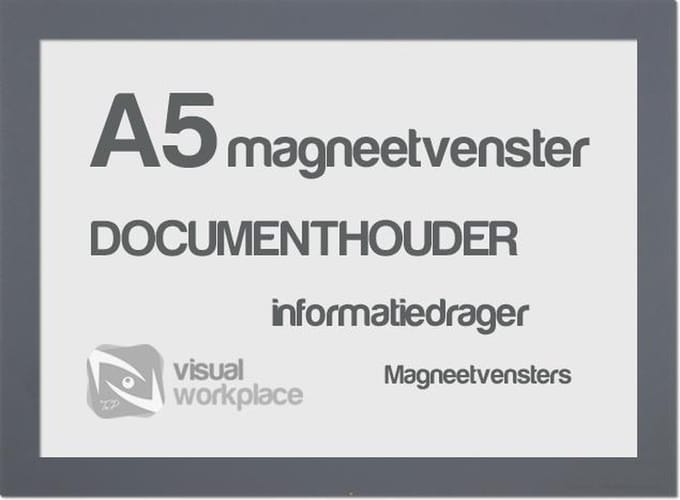 Magneetvensters A5 - Grijs
