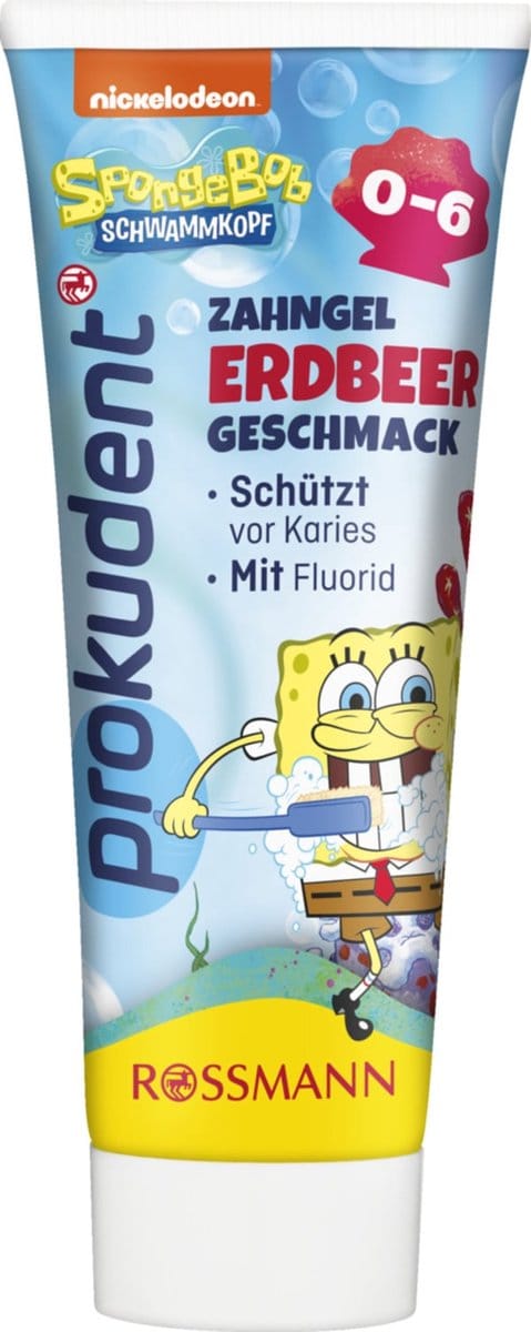 9 x Tandpasta/Tandengel voor kinderen - SpongeBob