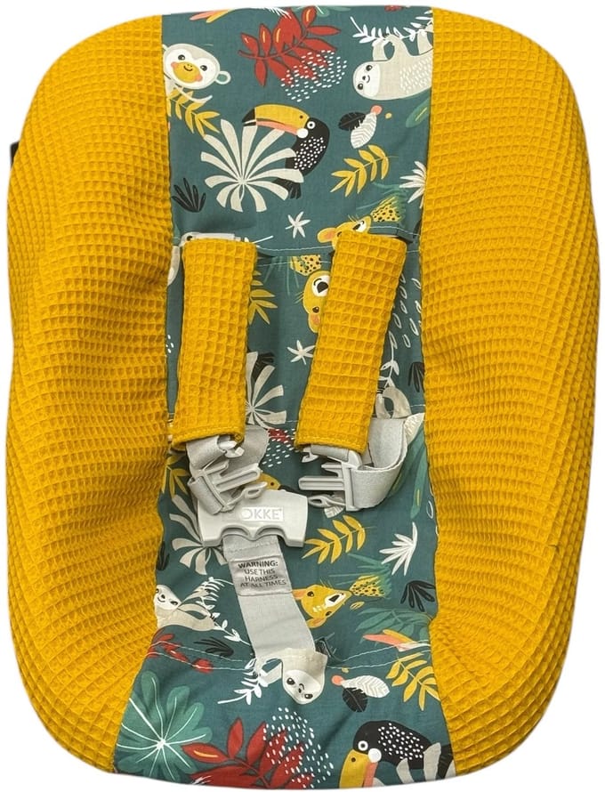Stokke Tripp Trapp Newborn hoes okergeel groene jungle