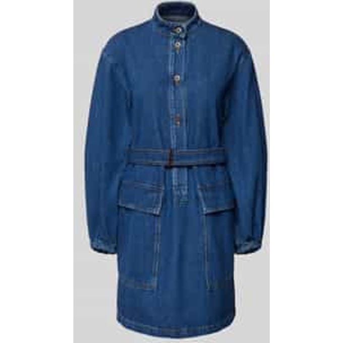 Jeansjurk met tailleriem, model 'EURO'