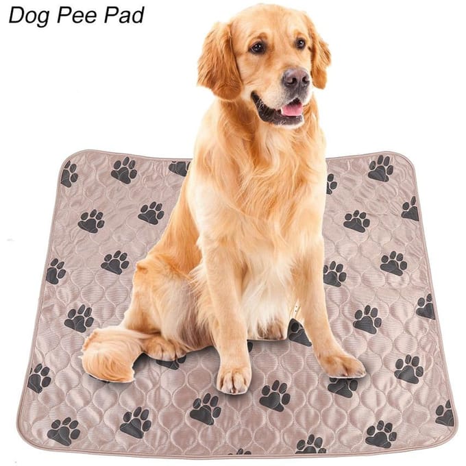 Herbruikbaar Waterdicht Honden Plasmatje Bed Urine Mat voor Huisdier Honden Katten L beige