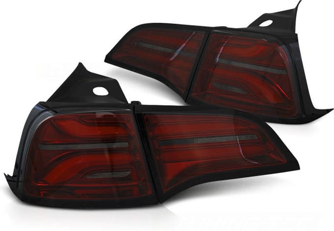 Achterlichten Tesla model 3 2017/ model Y 2020- LED - smoke rood
