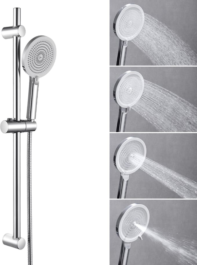 Sofetiy MAX Doucheset met Handdouche - 71 cm Glijstang - 4 standen - Waterbesparend - Chroom