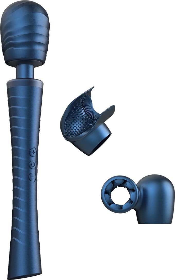 ManWan - Man.Wand Edgy - Wand Vibrator voor Haar & Hem - Stellar Blue