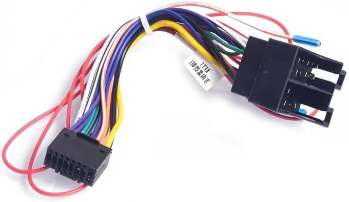 Autoradio Kabelboom - ISO CD DVD - Auto Audio Installatie - Directe Aansluiting - 18.5 cm - Zwart