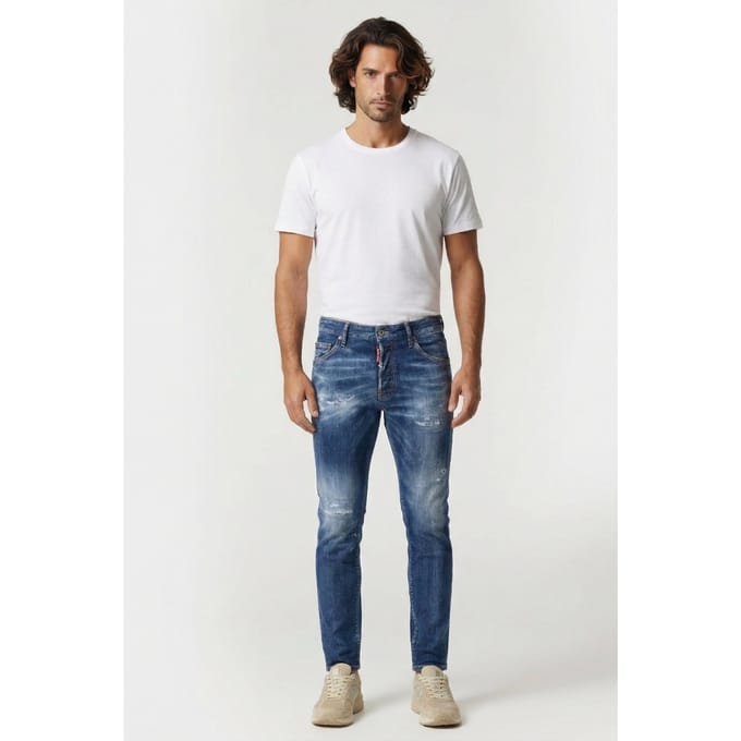 Dsquared2 Jeans 5 Pockets Blue Größe: W48 | Slim Jeans Outlet | Herren | Blau