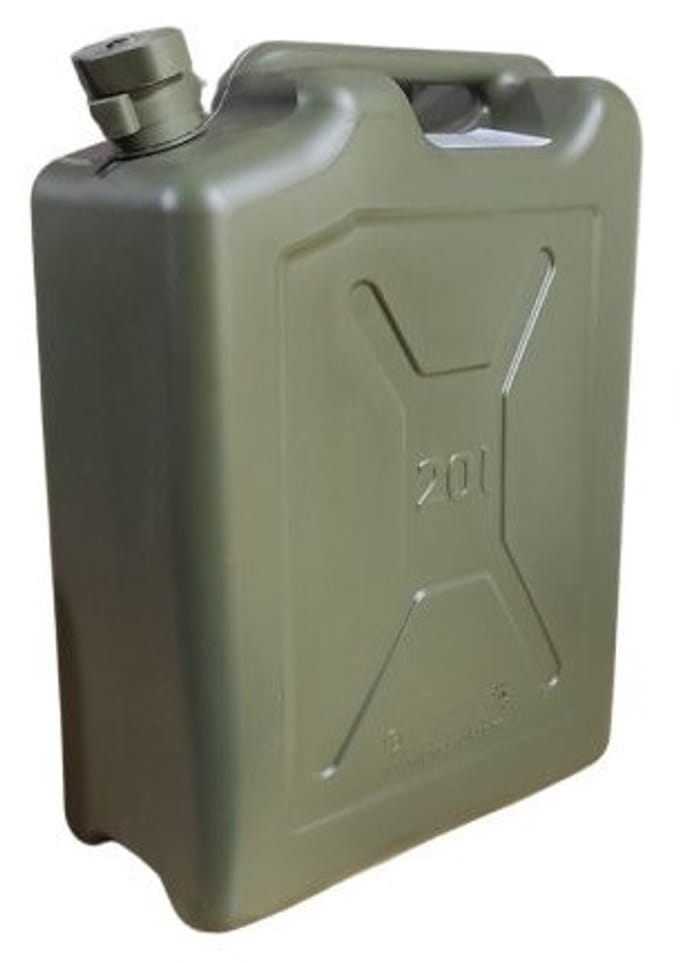 Jerrycan - 20 liter - Groen - Intrekbare schenktuit