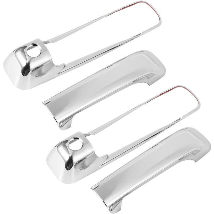 Auto Auto Buitenkant Links Rechts Deurklink Cover Past voor Dodge Ram 1500 2500 3500 09‑15 white