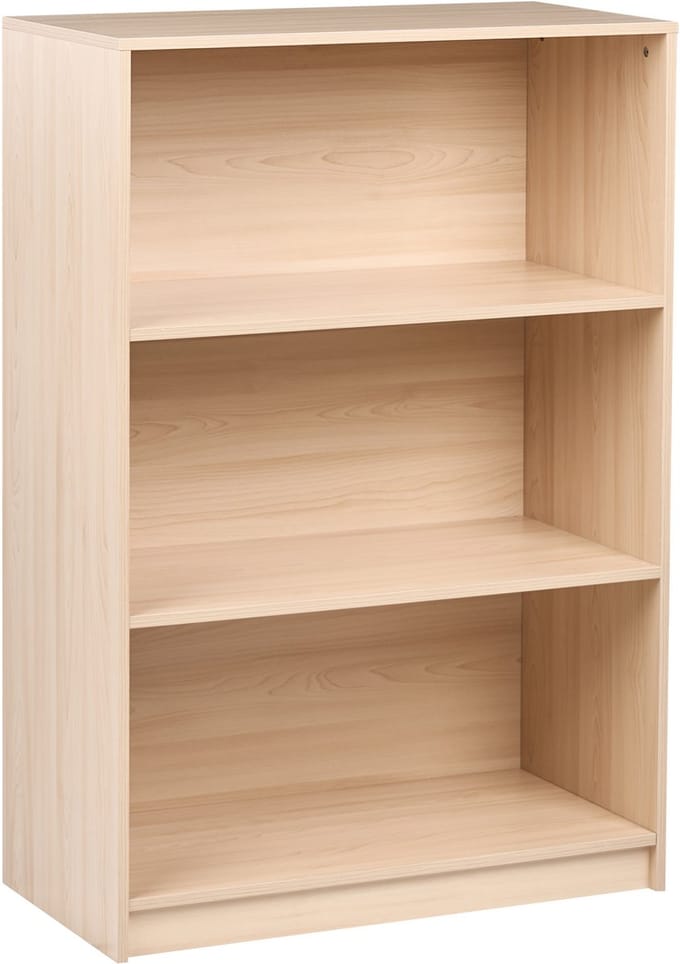 ZEHNA - Boekenkast 3 planken - Lichtbruin - 80 x 40 cm - Vezelplaat