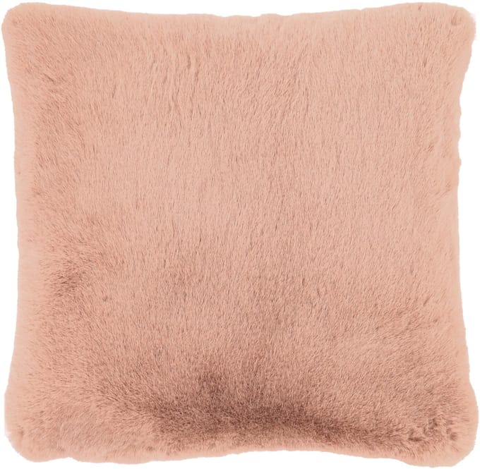 Overseas Rino Fur Kussen - 45 x 45 cm - Rose Dust