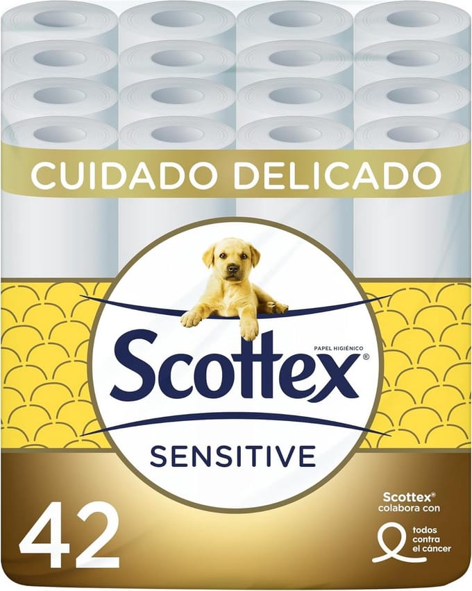 Sensitive Toiletpapier - 42 Rollen met Amandelmelk