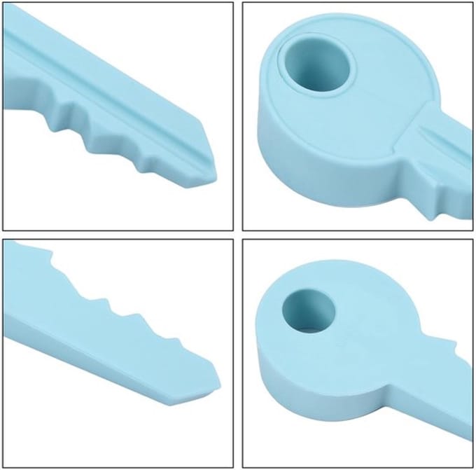 Deurstopper Hoogwaardig Siliconen - Deurbuffer - Deurvastzetter - Deurstopper voor Binnen - Deurstopper Zelfklevend - Sleutelvorm Design - Deurstop