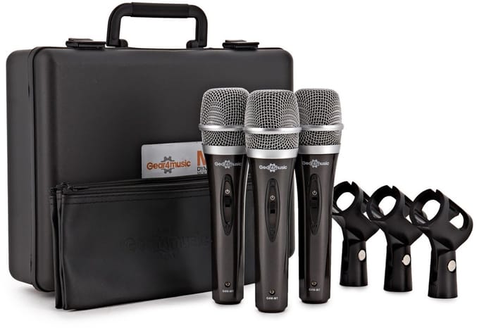 3-delig Microfoonpakket van Gear4music