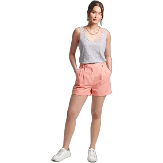 Superdry Studios Linen Broek Vrouwen - Maat 36