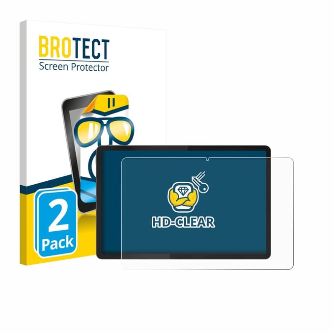 BROTECT - Screenprotector voor Lenovo Tab K12 ZAGJ0153SE - Folie Beschermfolie transparant 2 Stuks