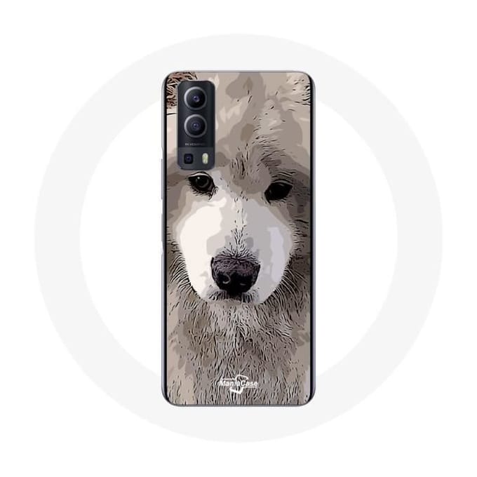 Coque - Vivo - Y72 - Souple - Gris - Race de chiens gris