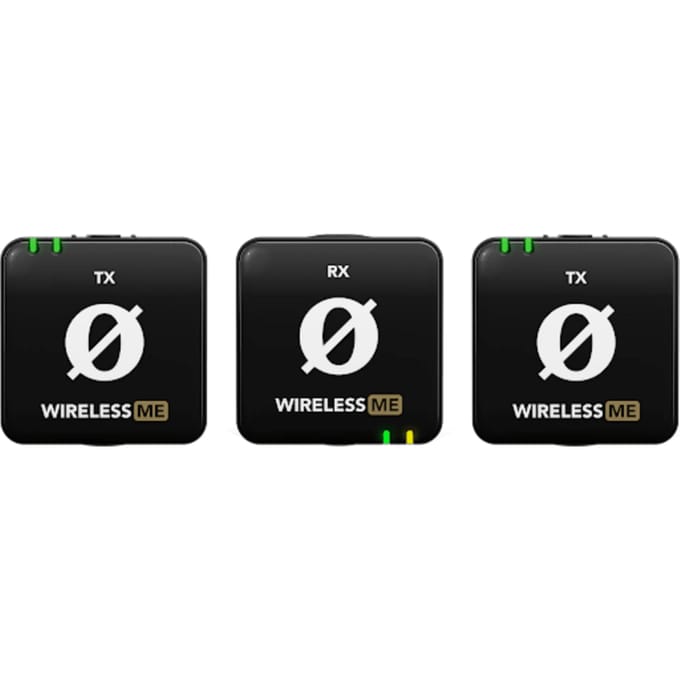 Dasspeld Microfoonset Rode Wireless ME Dual Zendmethode:Radiografisch Incl. kabel, Incl. windkap, Incl. tas, Incl. klem