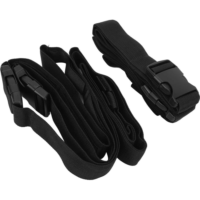 2 Pièces 7 Canne à Pêche Support de Rangement Voiture Longueur Réglable Véhicule Support de Canne à Pêche Sangle Canne à Pêche black