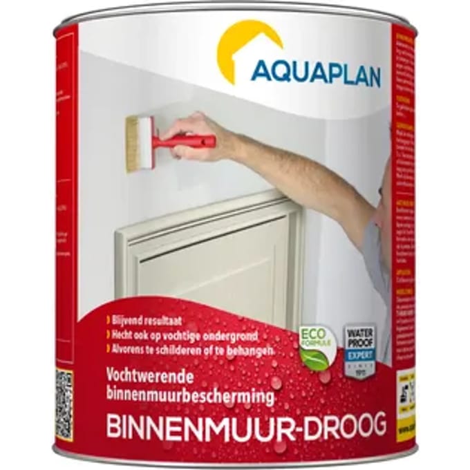 Aquaplan Anti-vochtige Muren Coating Wit 750ml