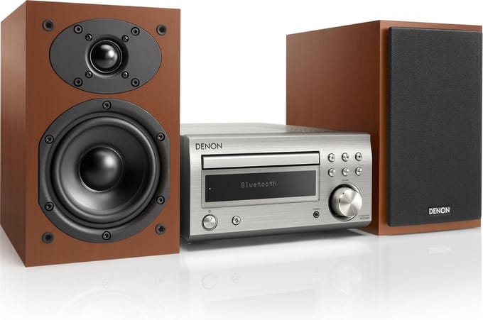 Denon Set RCD-M41DAB Silver/Cherry Wood