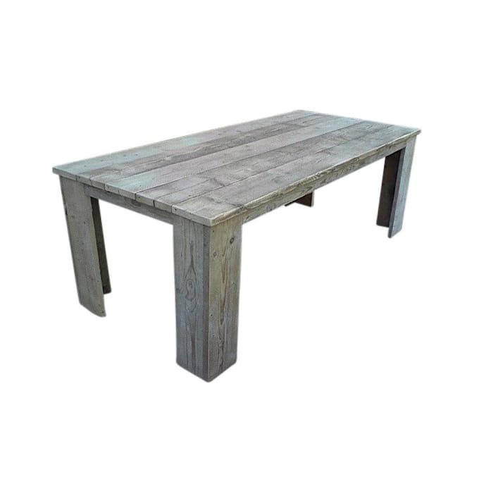 Steigerhout tuintafel - 200x80x78h - Bruin - Oud steigerhout