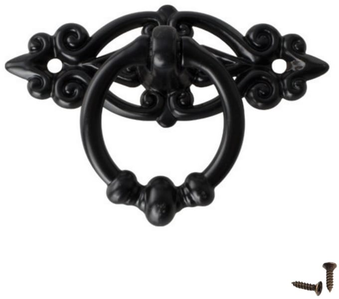 Kastknop Zwart - 6.5cm - Landelijk & Industrieel- Meubelknop - ladegreep