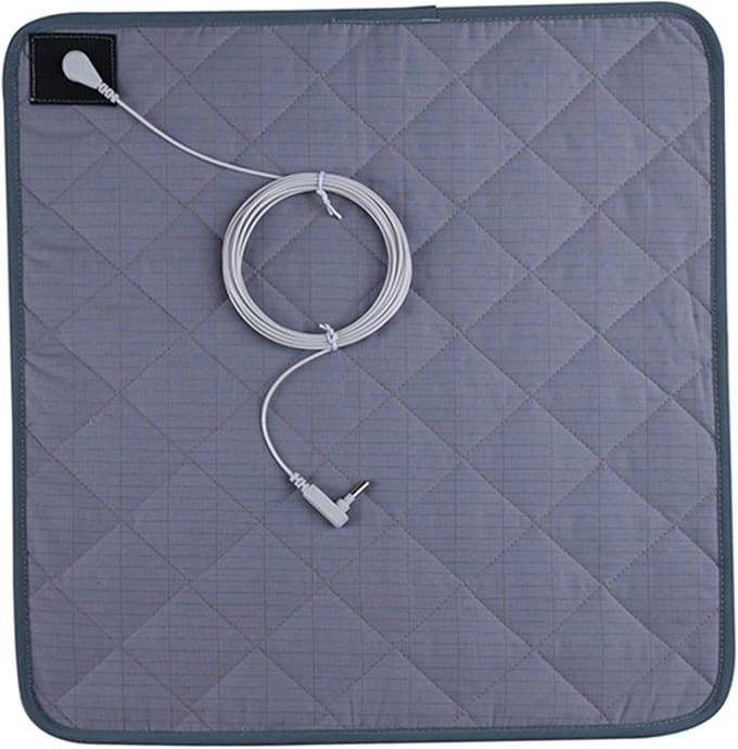 Aardingsmat - Geleidend pad - Ontspanning en herstel - Universeel toepasbaar - 43 x 40 cm - Grijs