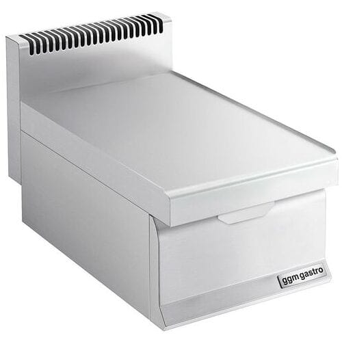 GGM Gastro Neutralelement - 400mm - mit Schublade - 1x GN 1/1 oder 2x GN 1/2 Zilver