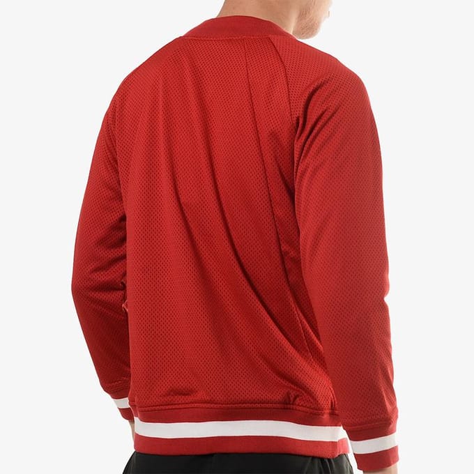 Maillot de baseball en mesh à imprimé logo Jordan pour homme Hauts Rouge AQ0617-687 M red
