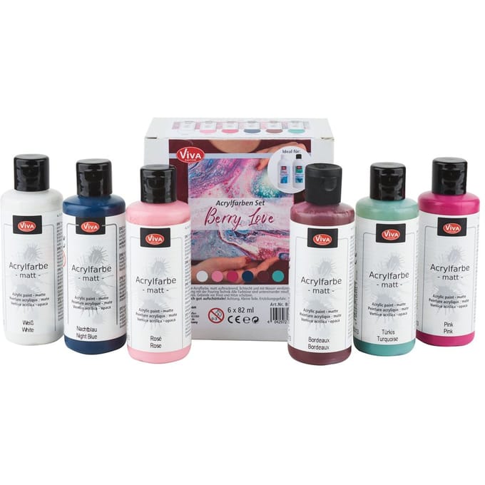 Viva Decor acrylverf set "Berry Love"