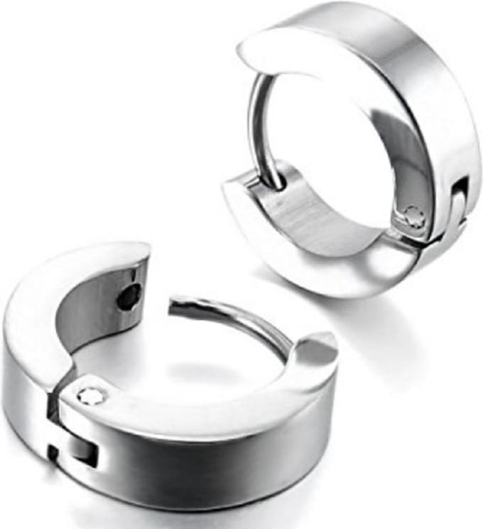 Oorbellen- Ringen 13 mm- Stainless steel