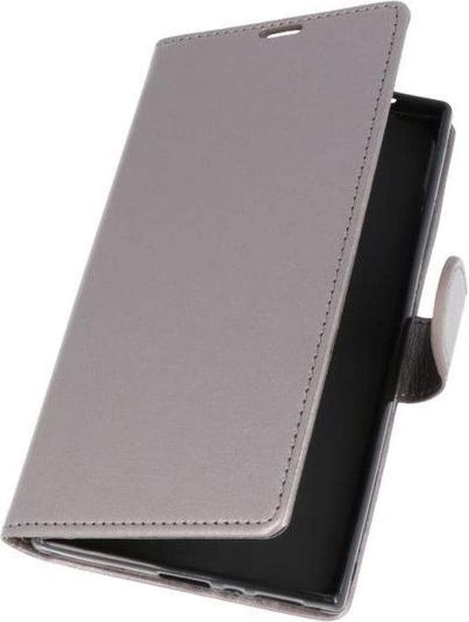 Grijs Wallet Case Hoesje voor Sony Xperia L2