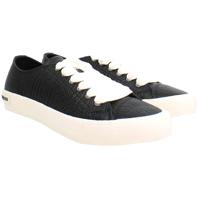Seavees Crosby Dames Zwarte Plimsolls
