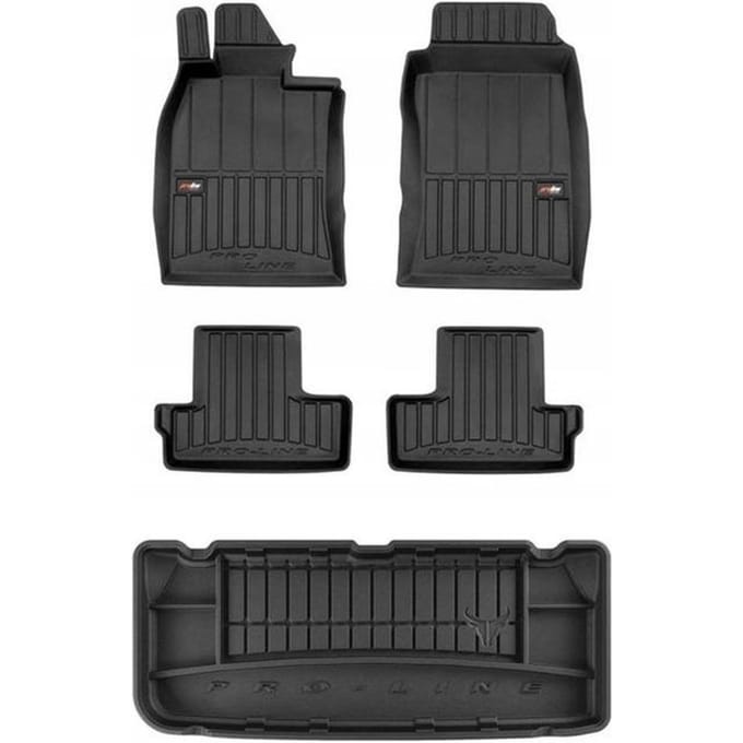 Frogum ProLine - Mattenset & Kofferbakmat - MINI Cooper I (2001-2006) - Pasvorm - Zwart