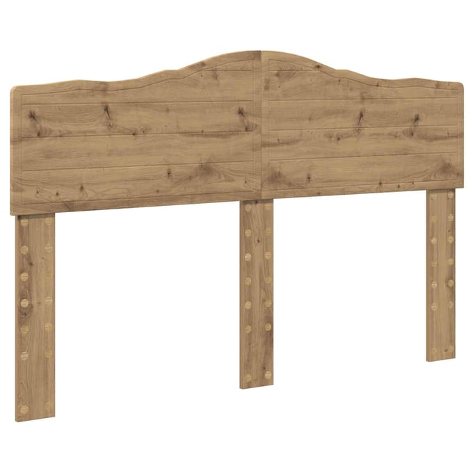vidaXL Hoofdbord Artisan Eiken Bewerkt hout