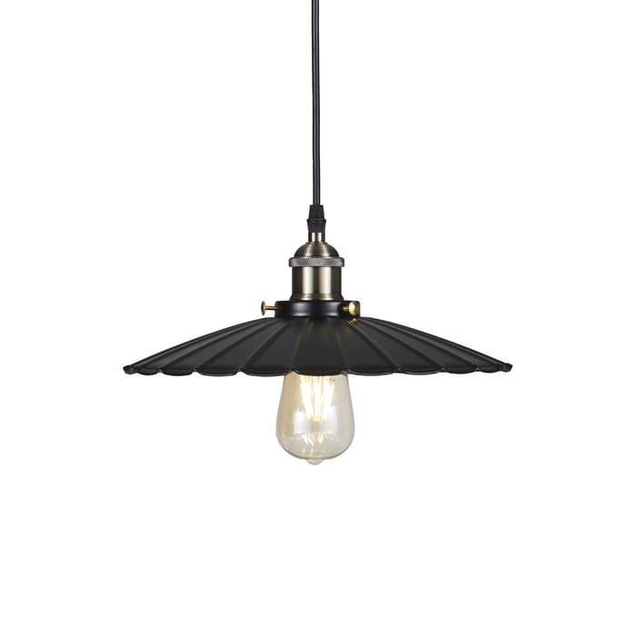 Tomshine AC110V Retro hanglamparmaturen E26-fitting Vintage kroonluchter hanglamp 2 Packs zwart