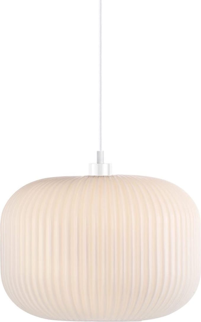 Nordlux Milford 30-hanglamp-E27-opaal glas/wit