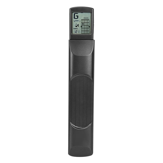 Mini 6 Fret Gitaar Oefenhulpmiddel Akkoordtrainer met Roteerbaar Diagramscherm black