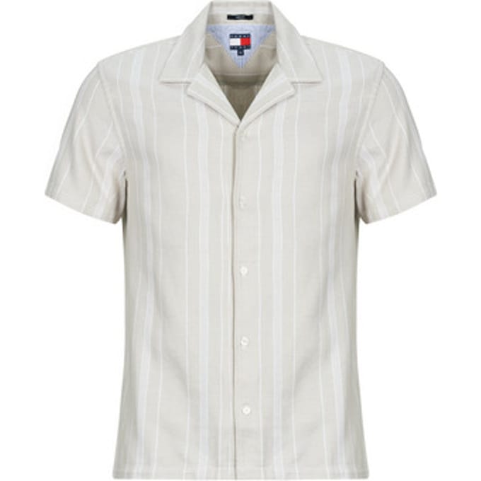 Tommy Jeans  Overhemd Korte Mouw TJM TEXTURED REG CAMP SHIRT EXT