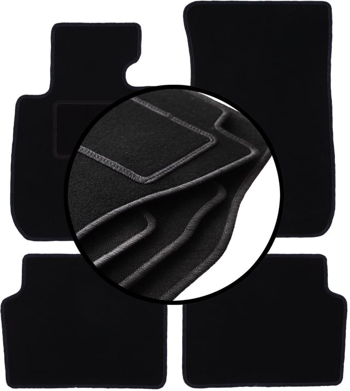Complete set veloursmatten voor: BMW 1 E87 hatchback (2004-2011)