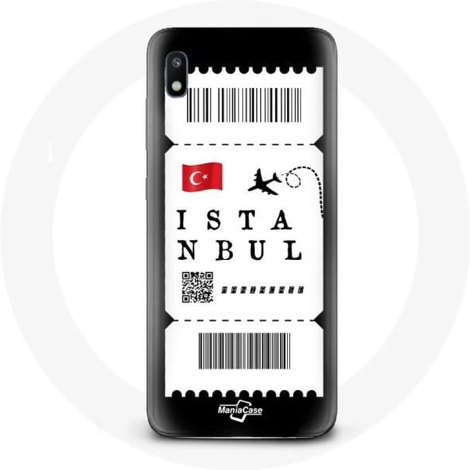 Coque pour Samsung Galaxy A10 Billet d'avion Istanbul Turquie