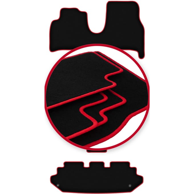 CARLUX-RED automatten voor: Peugeot 807 7-zits (2002-2014)