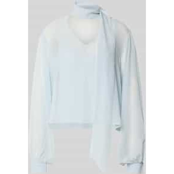 Strikblouse van vloeiende stof model 'urina'